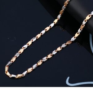 18KT Rose Gold Classic Men's Chain RMC100