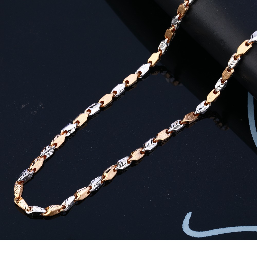18KT Rose Gold Classic Men's Chain RMC100