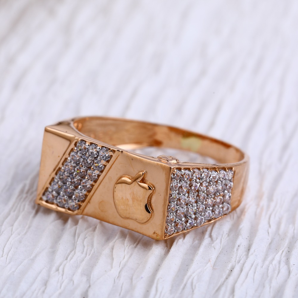 18KT Rose Gold CZ Gorgeous  Mens Ring RMR97