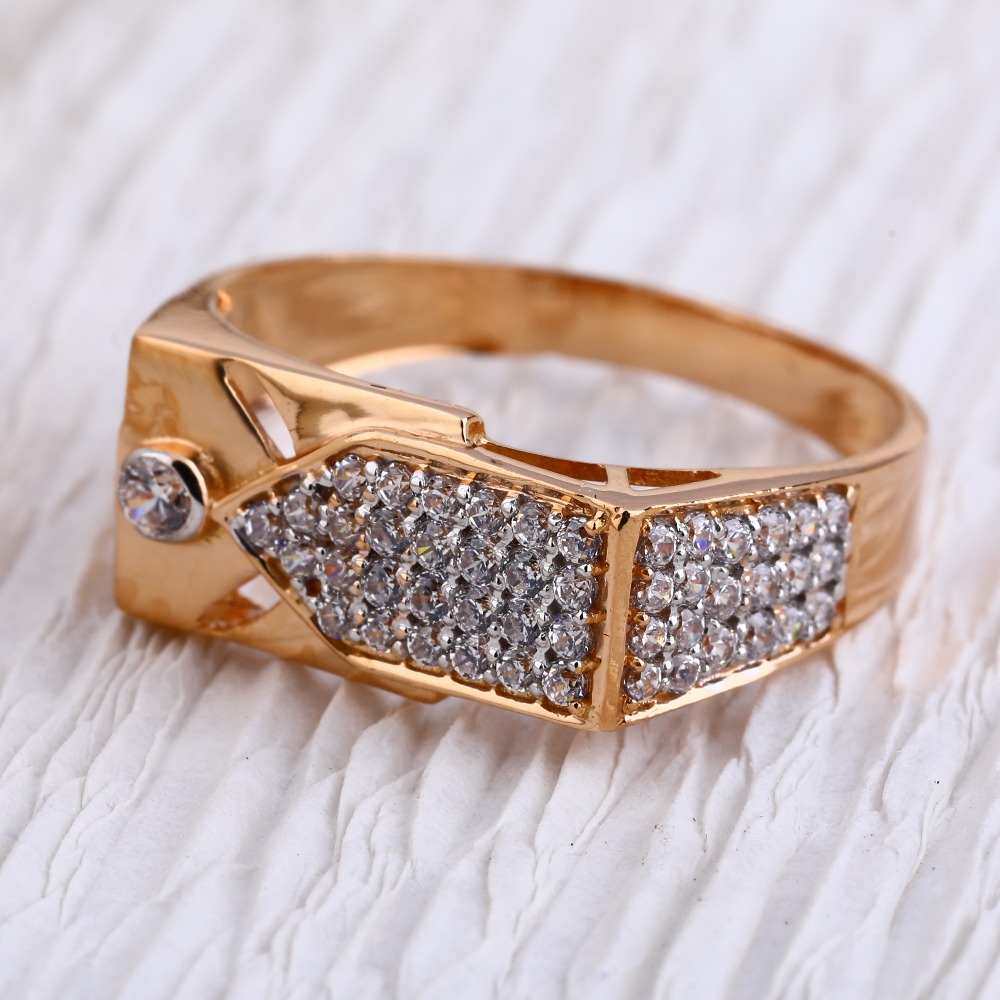 750 Rose Gold exclusive Mens Ring RMR79