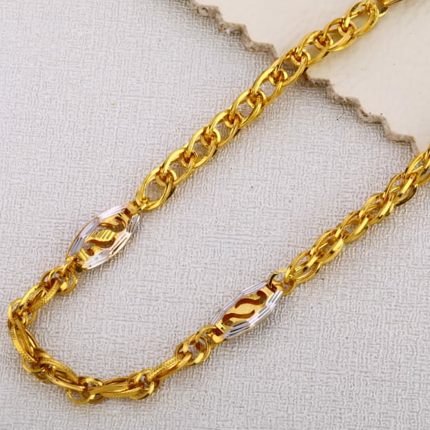 22ct gold mens hallmark fancy choco chain mch 321 - Image 2