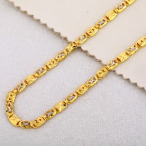 22ct gold mens hallmark delicate choco chain mch 322