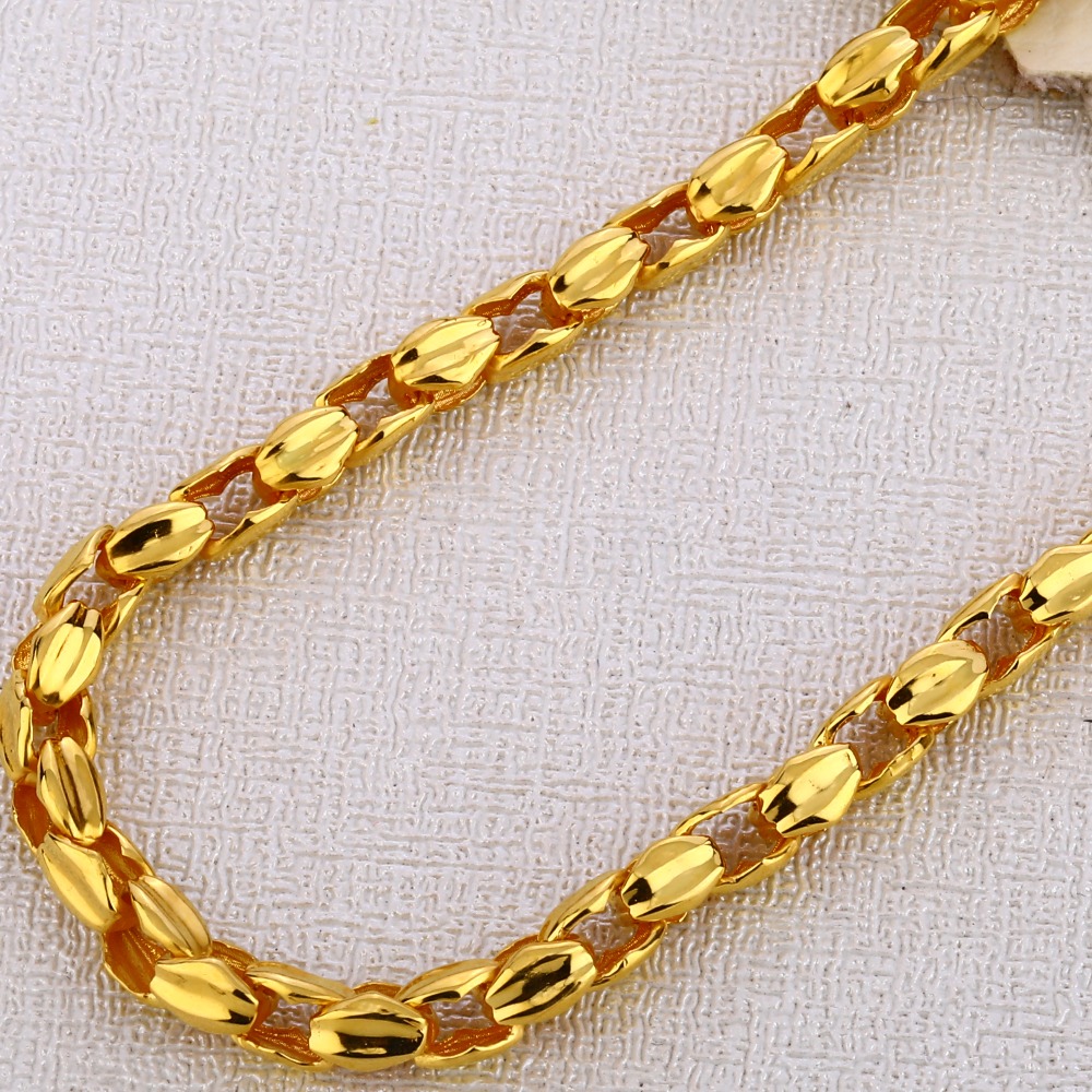 22CT Gold Hallmark stylish Men's Choco Chain MCH319 - Image 2