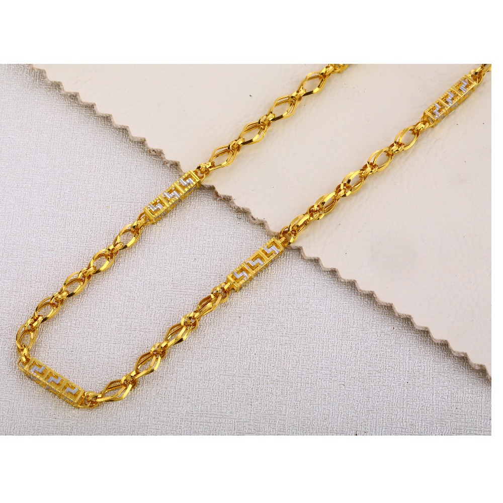 22CT Gold Hallmark Gorgeous Men's Choco Chain MCH318