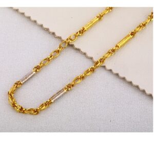 22CT Gold Hallmark Fancy Men's Choco Chain MCH317