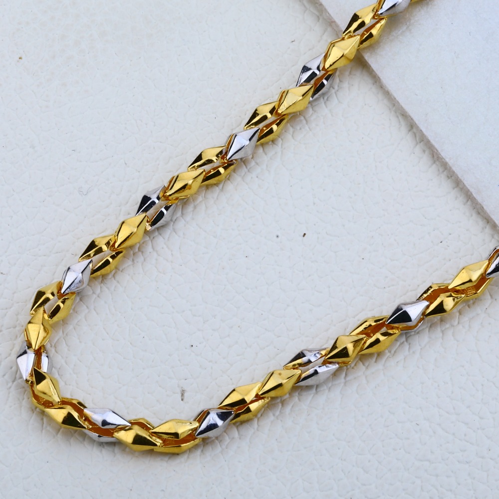 22CT Gold Hallmark Classic Men's Choco Chain MCH201 - Image 2