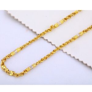 22KT Gold Plain Stylishs Men's Choco Chain MCH312