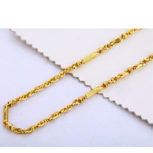 22KT Gold Plain Delicate Men's Choco Chain MCH308