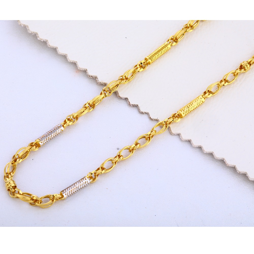 22KT Gold Plain Men's Choco Chain MCH305