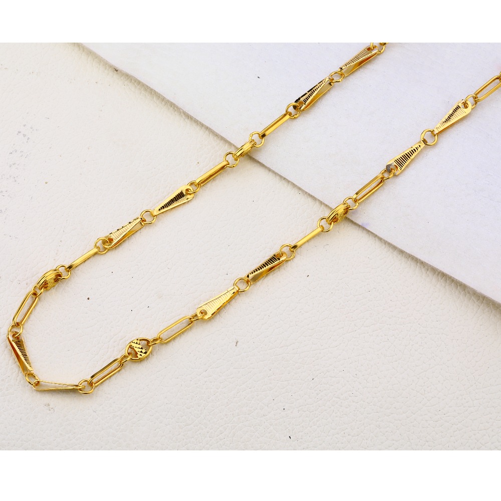22KT Gold Hallmark stylish Men's Choco Chain MCH284