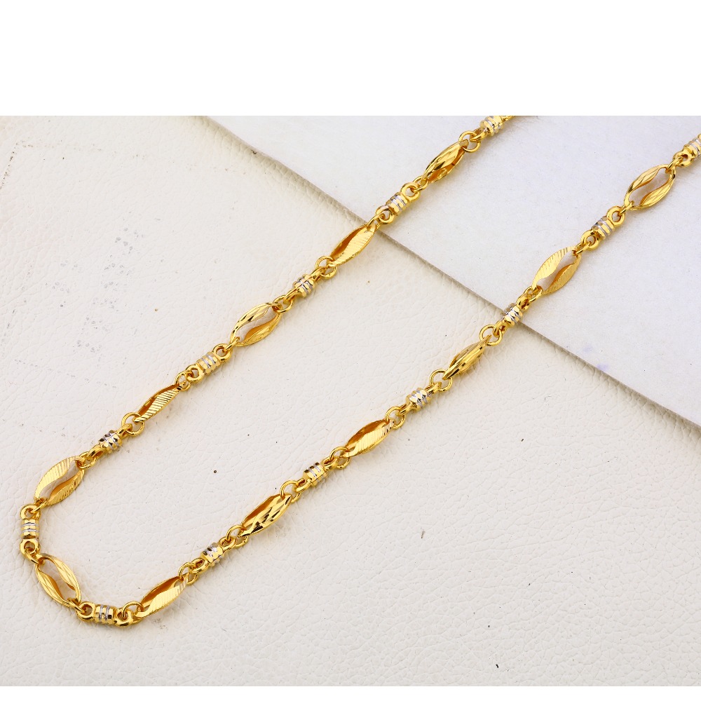 22KT Gold Hallmark Gorgeous Men's Choco Chain MCH283