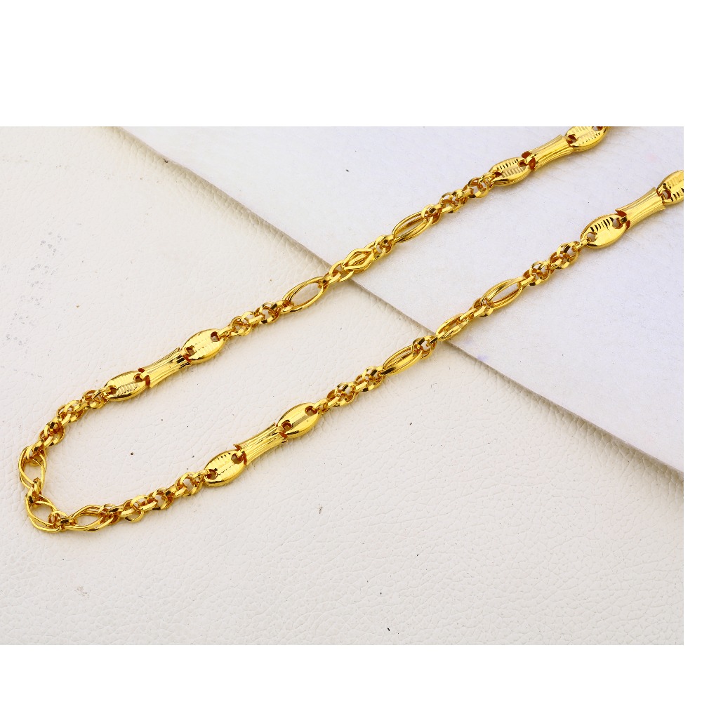 22KT Gold Hallmark Delicate Men's Choco Chain MCH280