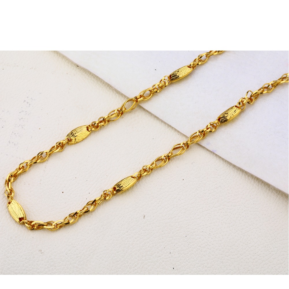 22KT Gold Hallmark Men's Choco Chain MCH278