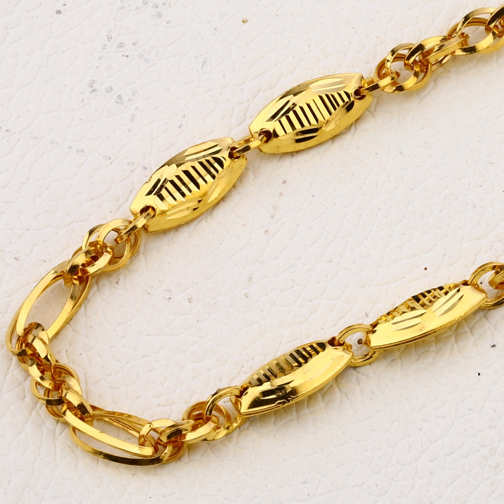 22KT Gold Hallmark Classic Men's Choco Chain MCH277 - Image 2
