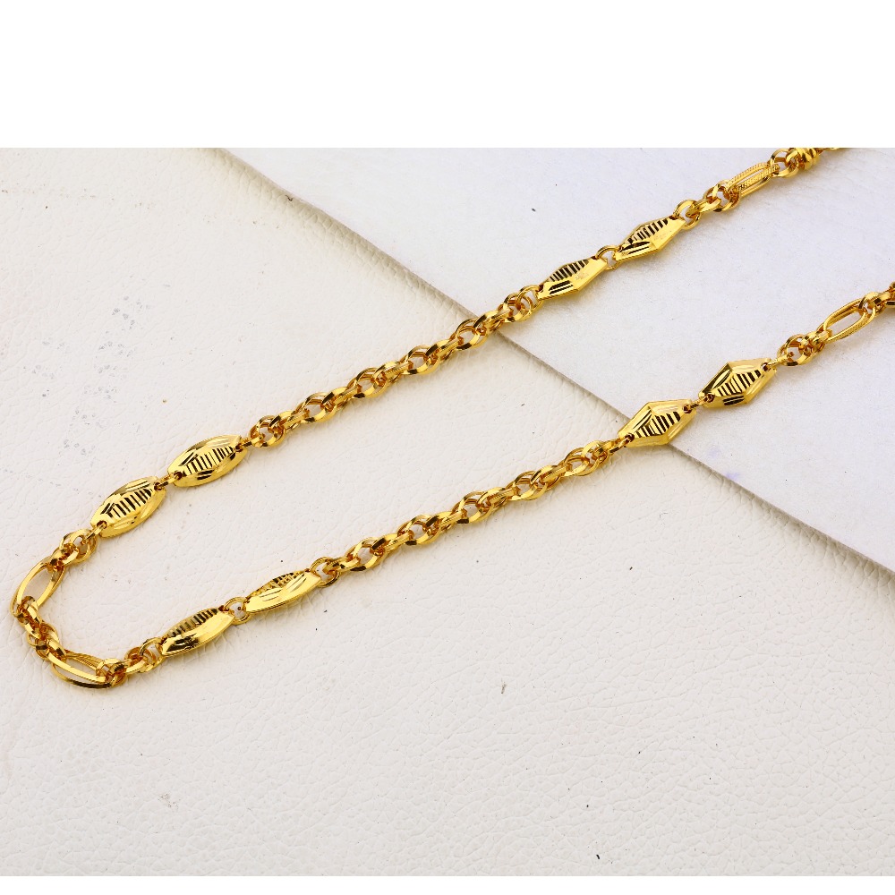 22KT Gold Hallmark Classic Men's Choco Chain MCH277