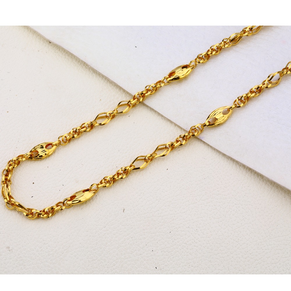 22CT Gold Men's Fancy Choco Chain MCH274