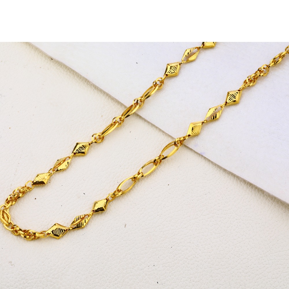 22CT Gold Men's Classic Choco Chain MCH270