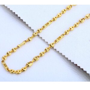 22CT Gold Mens Plain Gorgeous Choco Chain MCH304