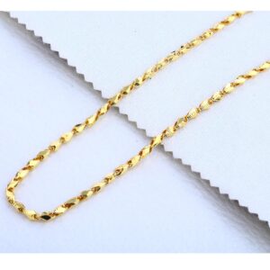 22CT Gold Mens Plain Delicate Choco Chain MCH301