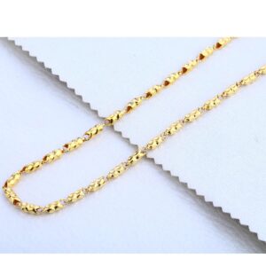 22CT Gold Mens Plain Designer Choco Chain MCH300
