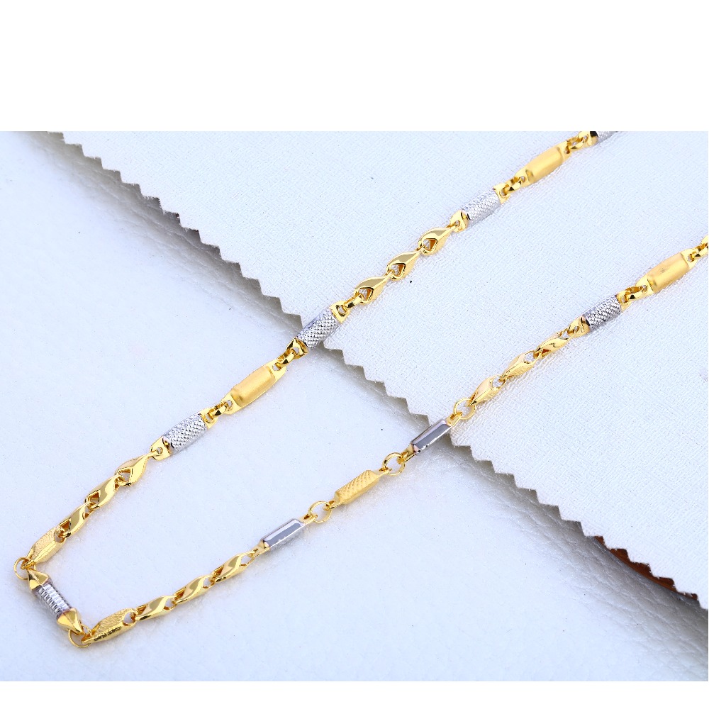 22CT Gold Mens Plain Classic Choco Chain MCH299