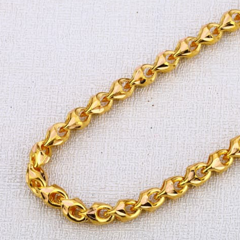 916 Gold Mens Designer Choco chain MCH462 - Image 2