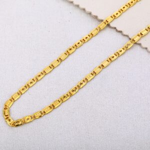 916 Gold mens Fancy Plain choco chain MCH586