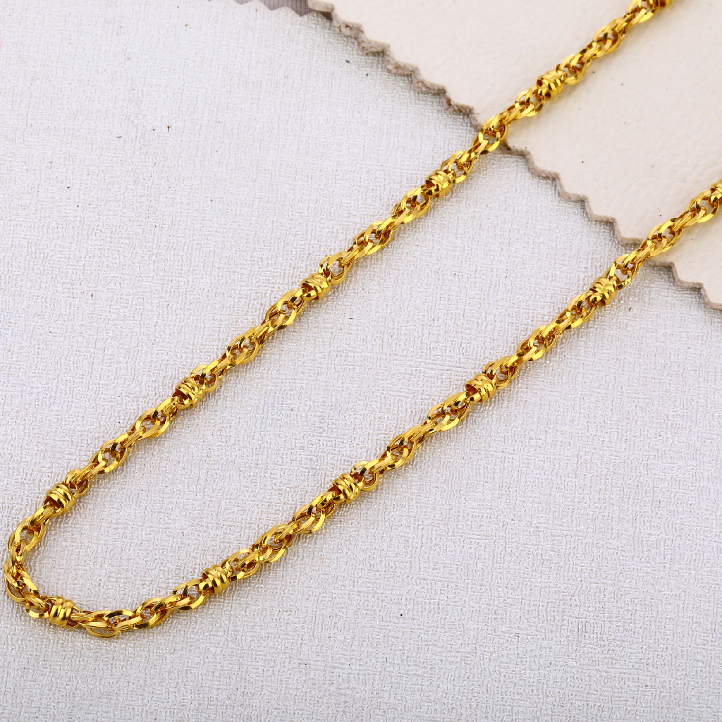 916 Gold mens Hallmark Fancy choco chain MCH597