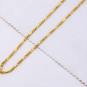 22CT Gold mens Classic Plain choco chain MCH470
