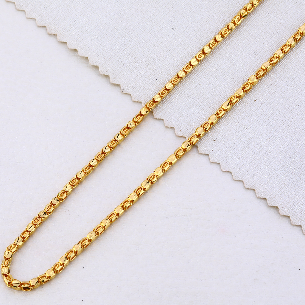 22CT Gold mens Stylish Hallmark choco chain MCH472