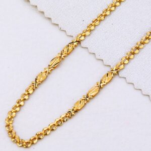 22ct gold mens delicate hallmark choco chain mch476