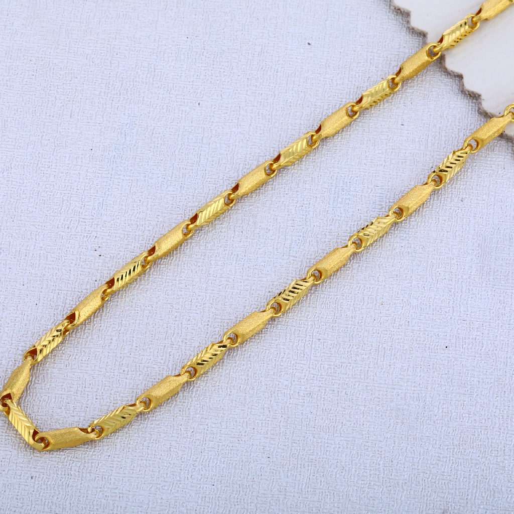 22CT Gold mens Designer Hallmark choco chain MCH493