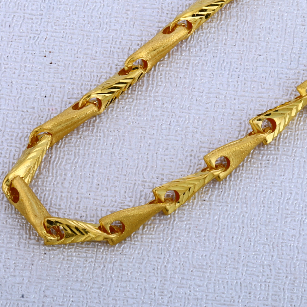 22CT Gold mens Hallmark choco chain MCH495 - Image 2