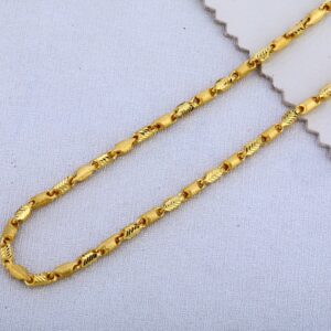 22kt gold mens Gorgeous Plain choco chain MCH497