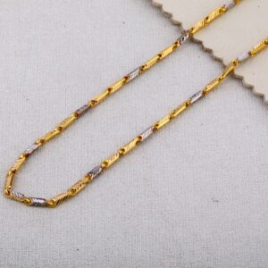 22kt gold mens Designer Plain choco chain MCH604
