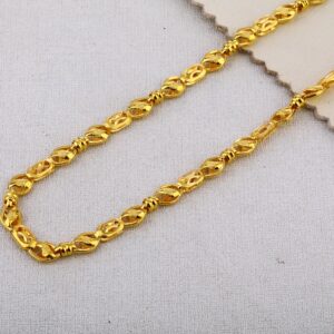 22kt gold mens Classic Plain choco chain MCH605