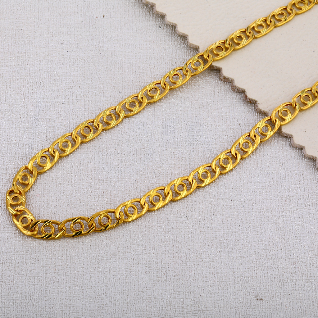 22KT Gold Mens Hallmark Exclusive Choco Chain MCH611