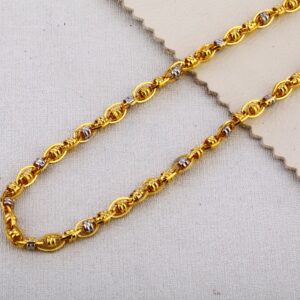 22KT Gold Mens Hallmark Classic Choco Chain MCH613