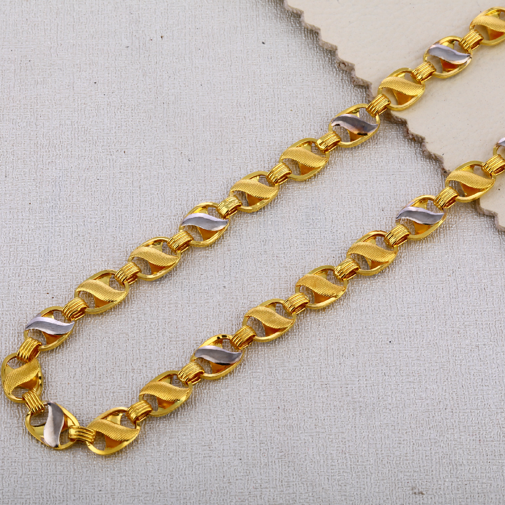 916 Gold Mens Fancy Choco Chain MCH617