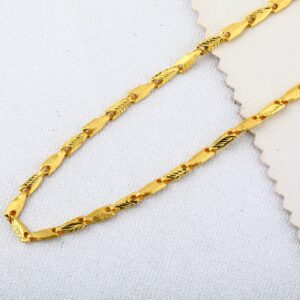 916 Gold Hallmark Mens Plain Stylish Choco Chain MCH624