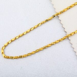916 Gold Hallmark Mens Plain Fancy Choco Chain MCH626