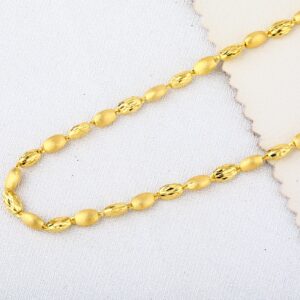916 Gold Hallmark Mens Plain Classic Choco Chain MCH630