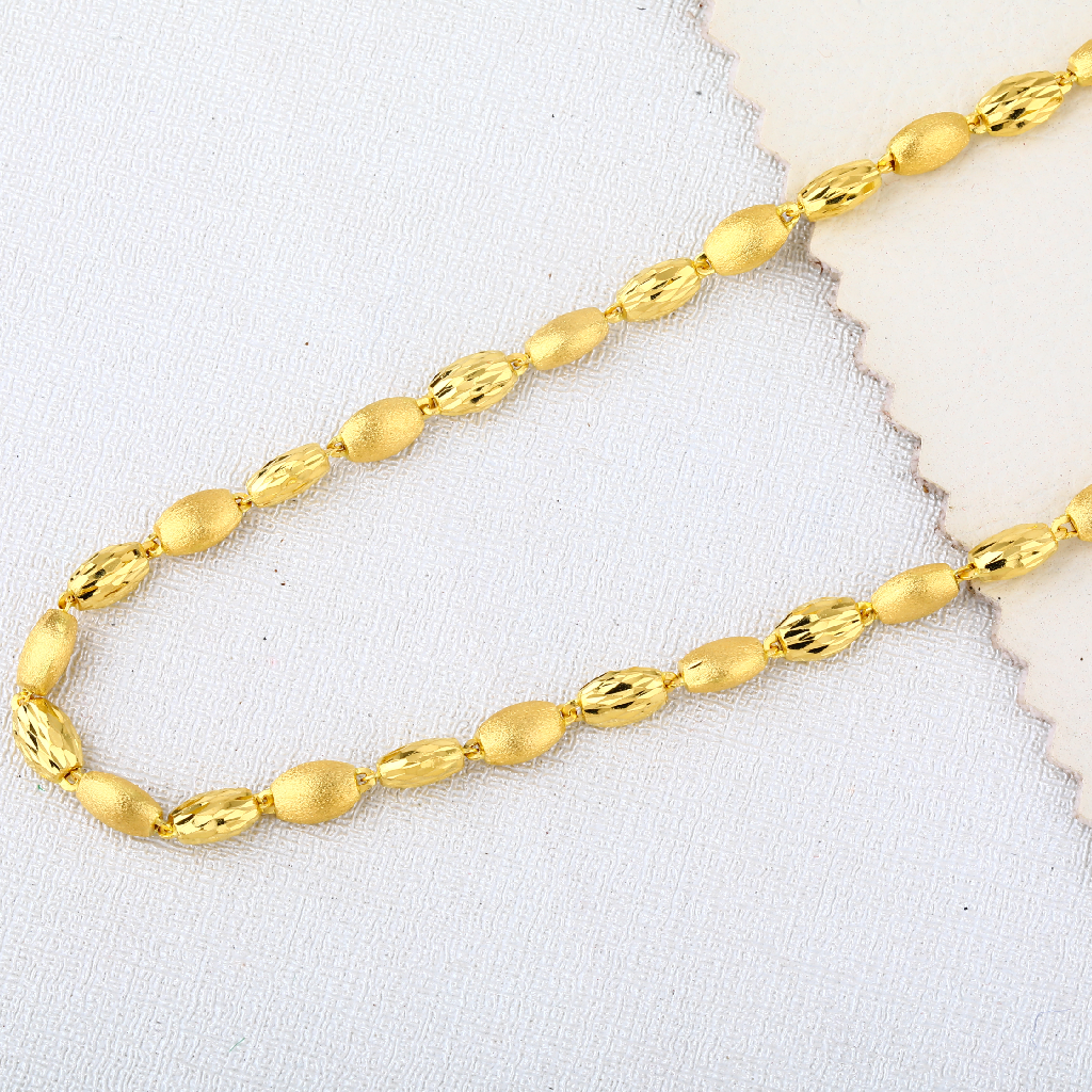 916 Gold Hallmark Mens Plain Classic Choco Chain MCH630
