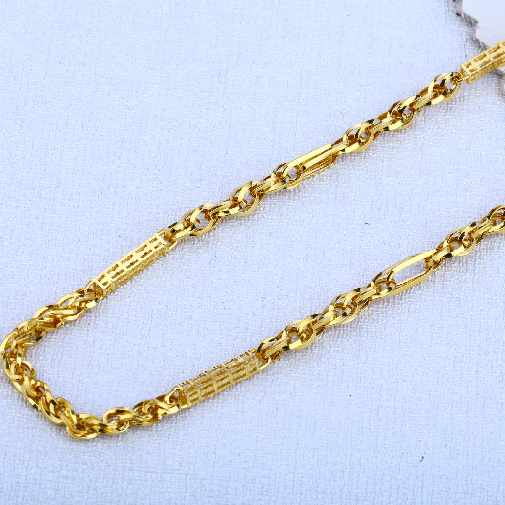 22KT Mens Hallmark stylish Choco Chain MCH103
