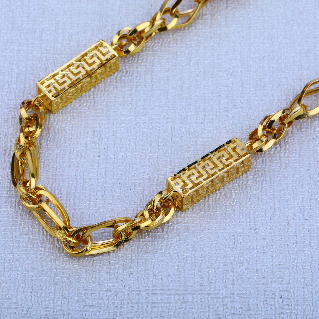 22KT Mens Hallmark Gorgeous Choco Chain MCH104 - Image 2