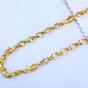 916 gold Hallmark Fancy  Choco Chain MCH106