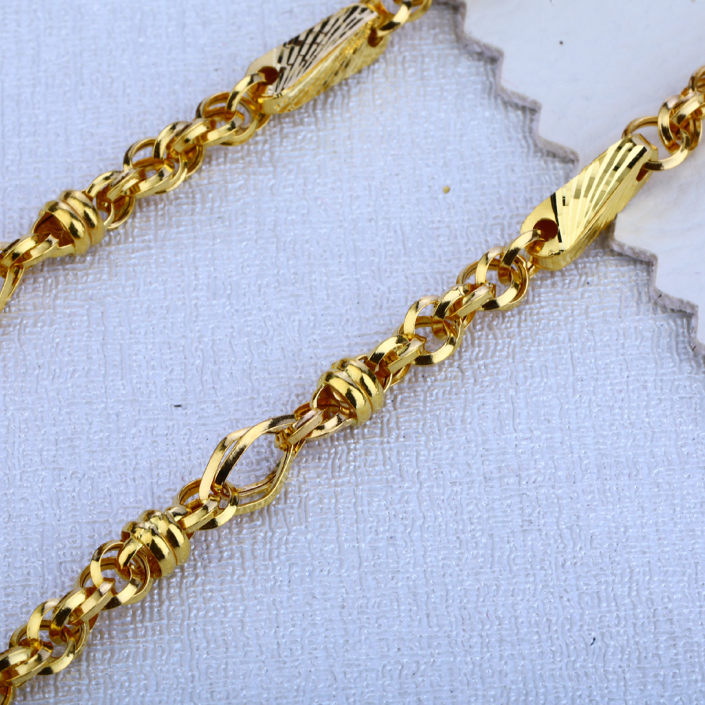 22ct Gold Fancy Choco Chain MCH117 - Image 3
