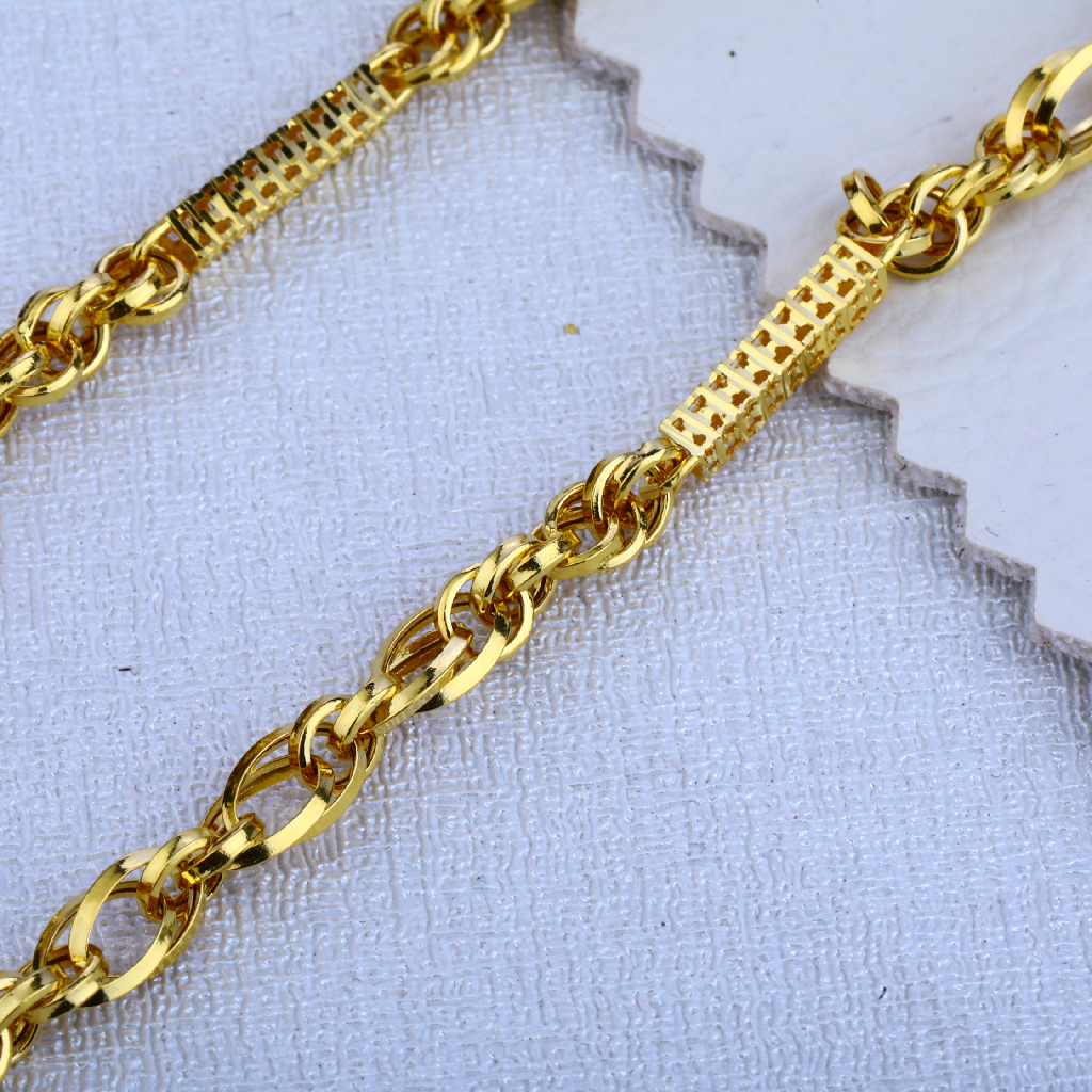 22ct Gold Classic choco Chain MCH118 - Image 3