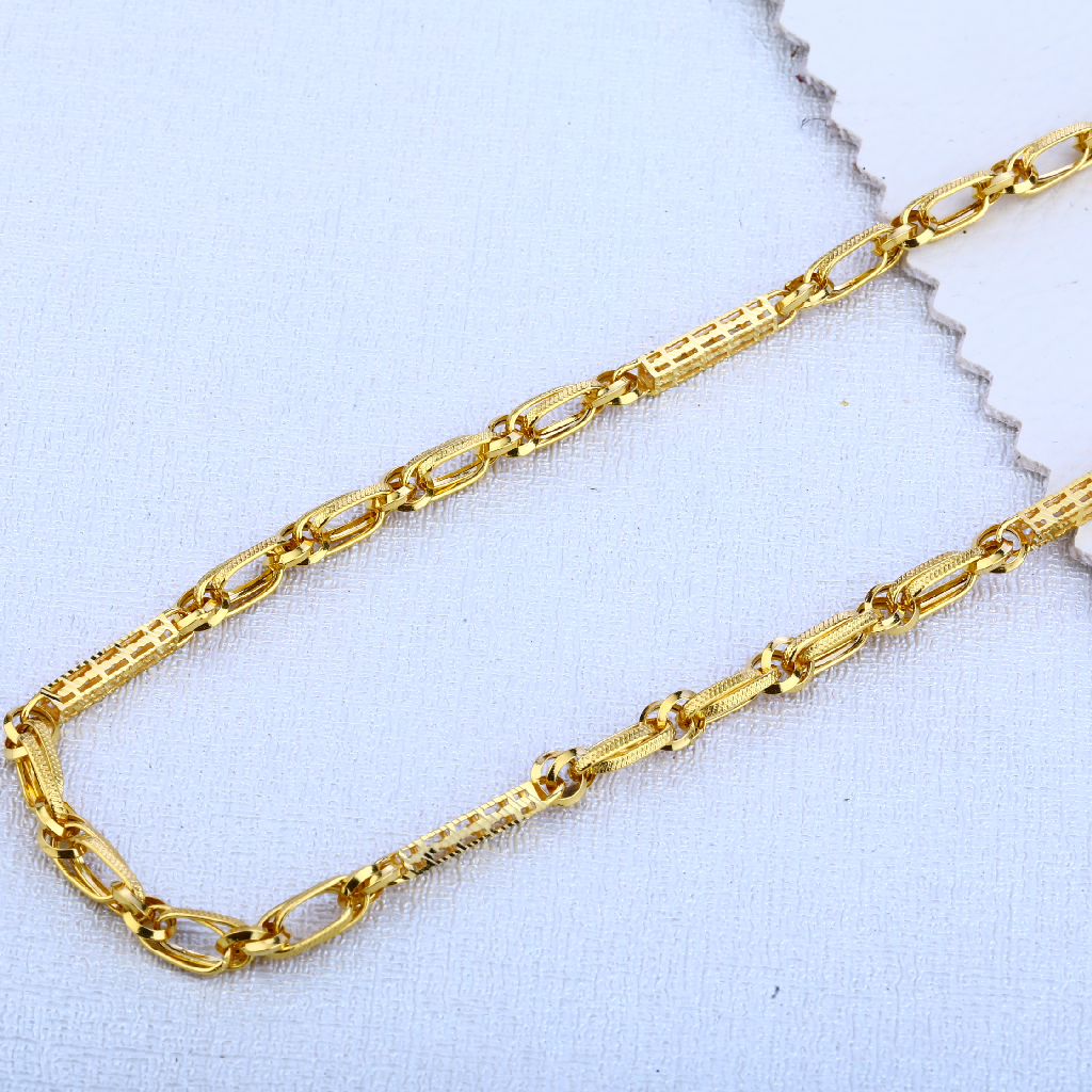 22ct Gold Hallmark Stylish  Mens Choco Chain MCH124