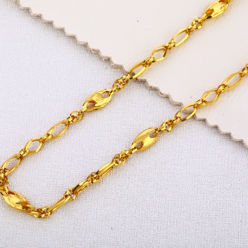 22CT Mens Hallmark Fancy Choco Chain MCH342